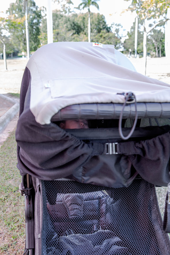 Bub2Tot 8in1 GREY~ Multifunctional UPF 50+ Pram Shade