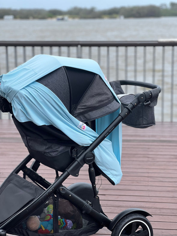 Bub2Tot 8in1 BLUE ~ Multifunctional UPF 50+ Pram Shade