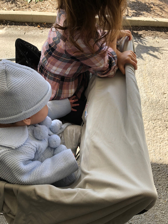 Bub2Tot 8in1 GREY~ Multifunctional UPF 50+ Pram Shade