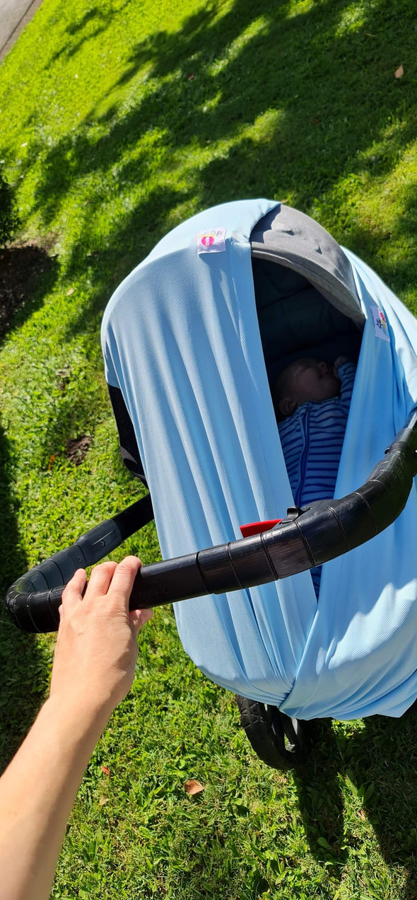Bub2Tot 8in1 BLUE ~ Multifunctional UPF 50+ Pram Shade