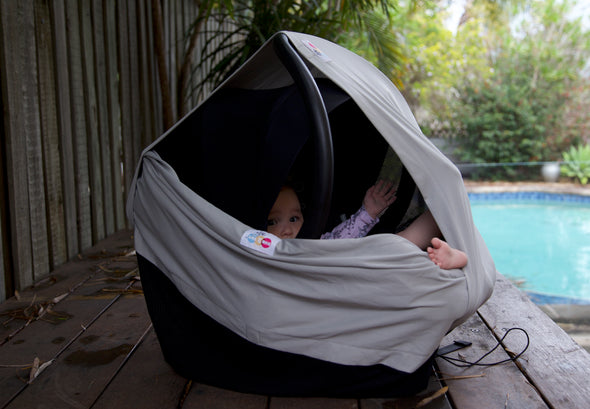 Bub2Tot 8in1 GREY~ Multifunctional UPF 50+ Pram Shade